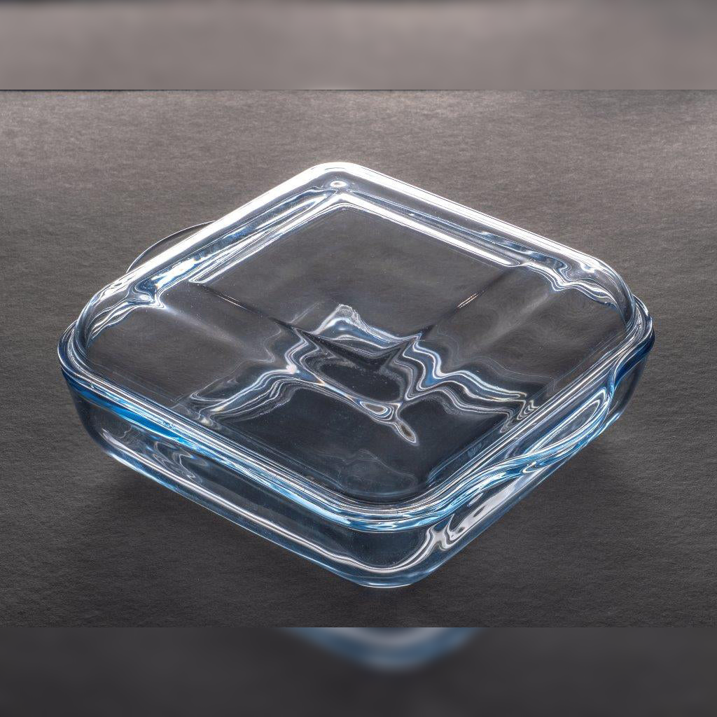 Squared Oven Tray with cover 24 cm