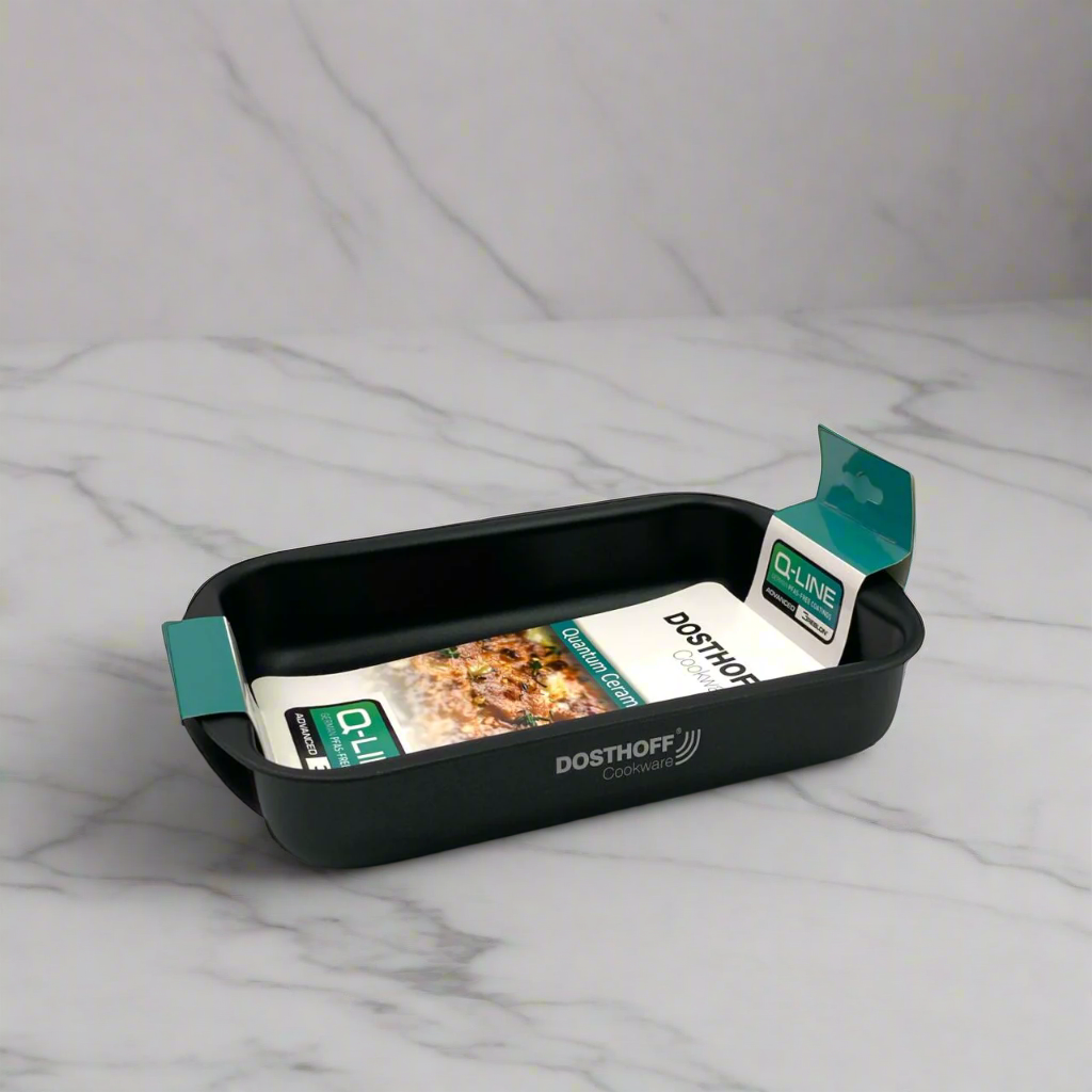 Dosthoff Black Quantum Rectangular Oven Tray 25 cm