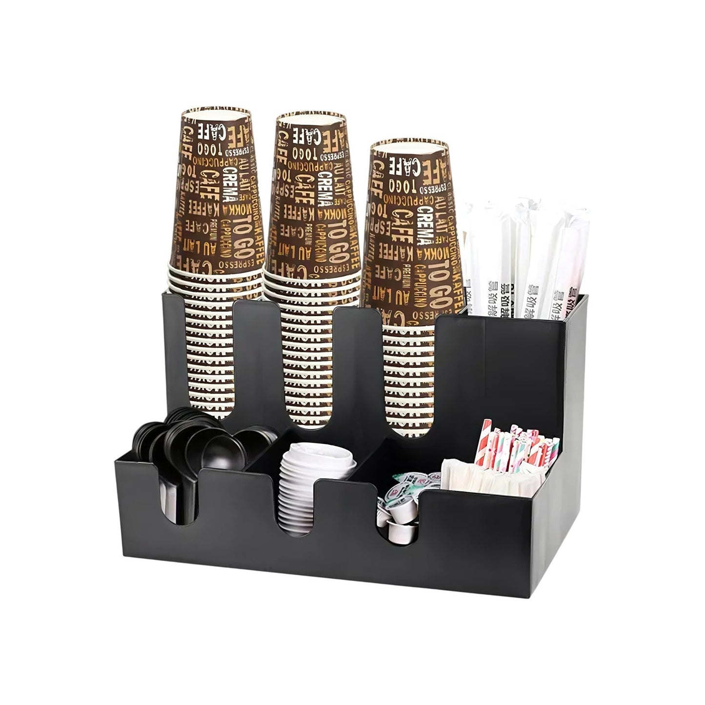 Multi Compartments Cup and Lid Holder