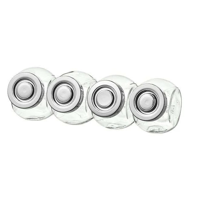Small Glass Jar X4 - Lunaz Shop