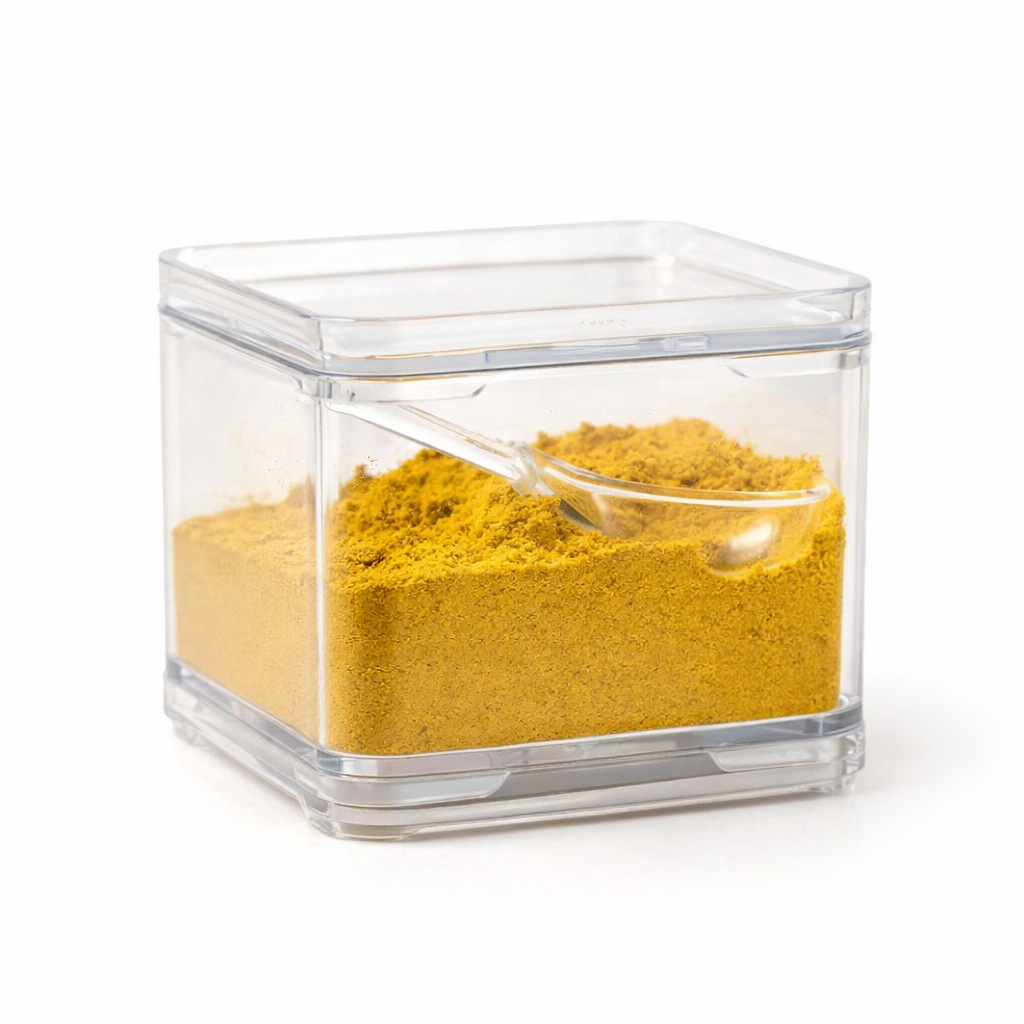 Acrylic Spice Box With Spoon