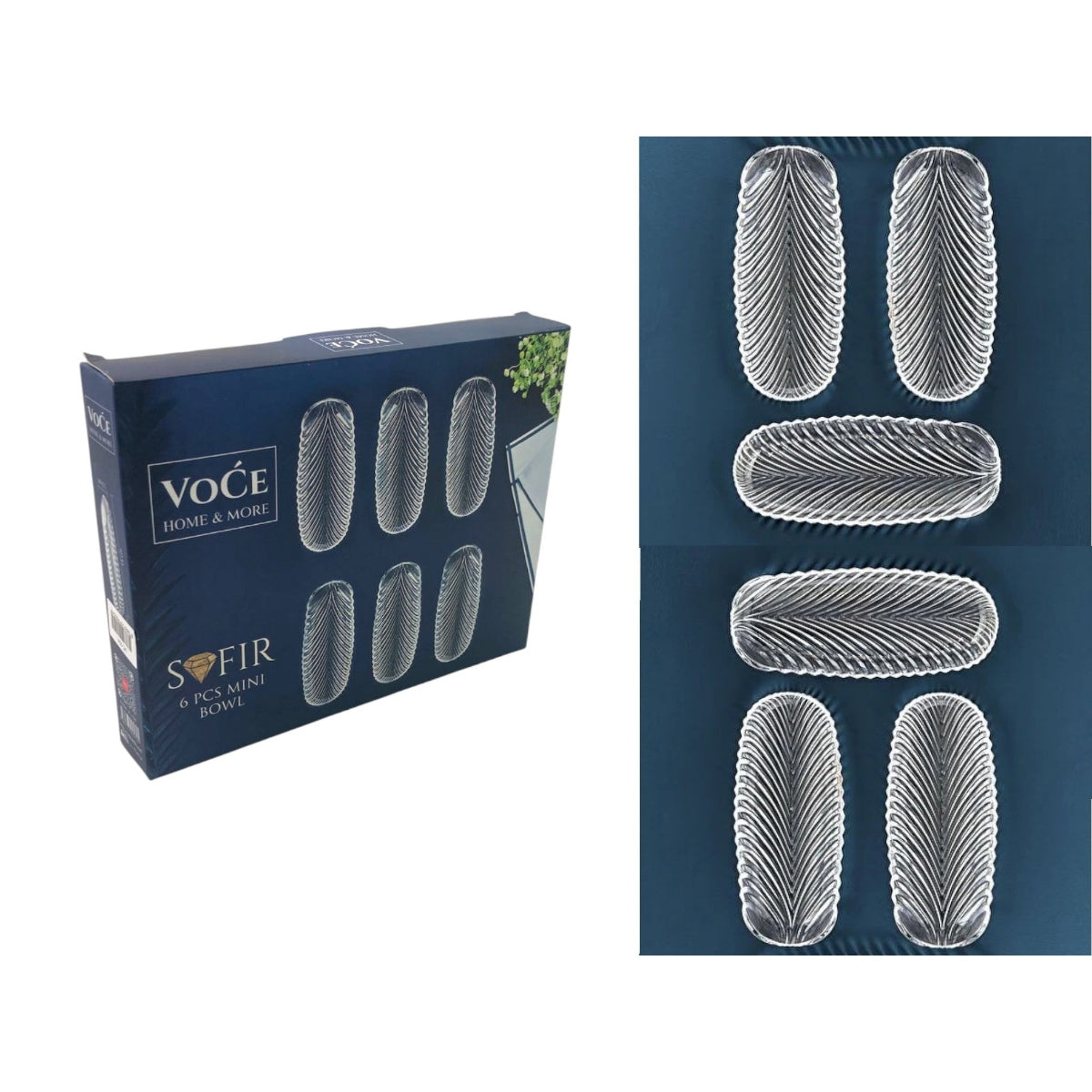 Acrylic Mini Safir Bowl Set 6 Pieces