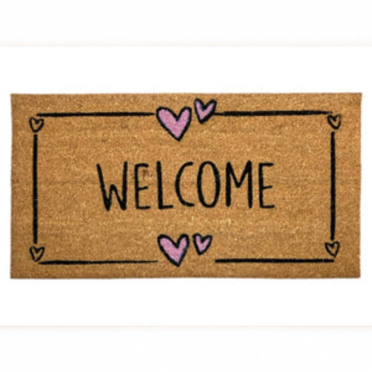 Design Coir mat with PVC backing 75x40 cm