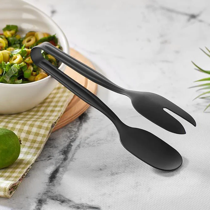 Black SS Salad Tong - Lunaz Shop