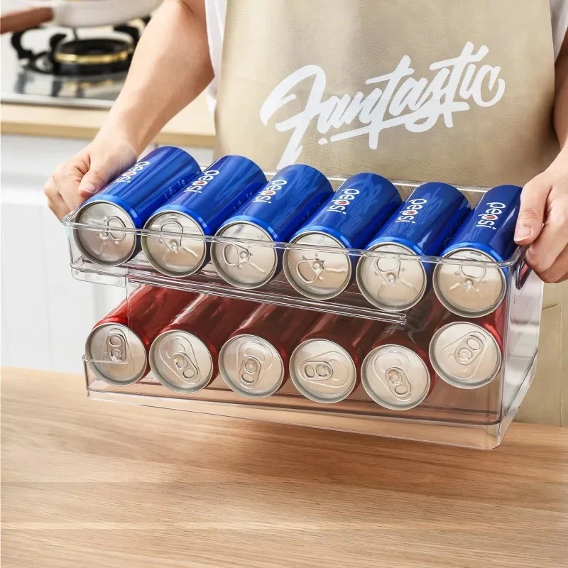 2 Tiers Soda Cans Storage Box - Lunaz Shop