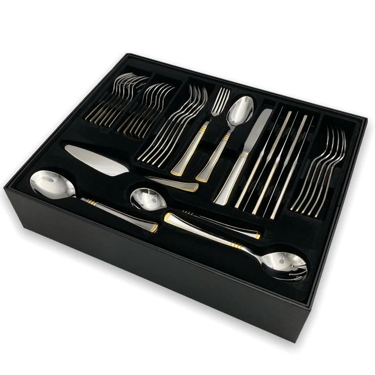 Dosthoff 72 pieces Classy Gold Cutlery Set SS 18-10 - Lunaz Shop