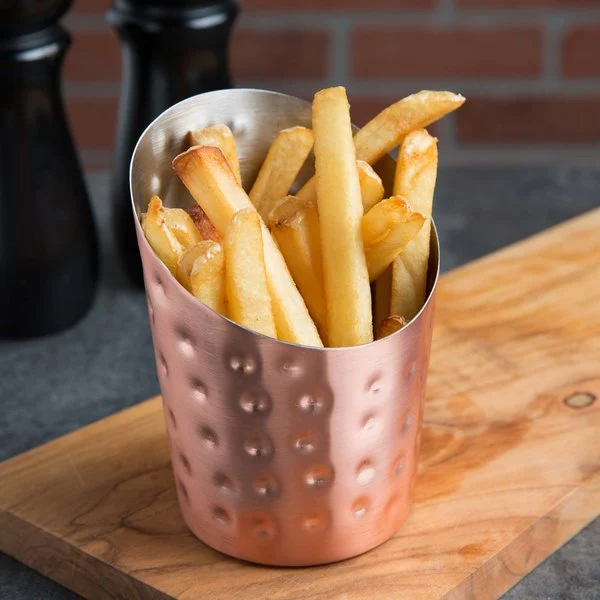 French Fries Bowl Hammer Copper color - Lunaz Shop