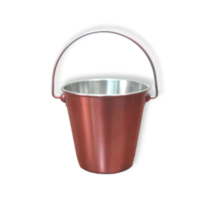 Mini French fries bucket - Copper finish - Lunaz Shop