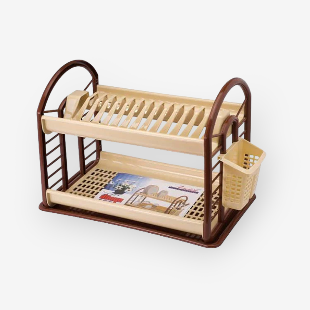 Two-Step Plastic Dish Drainer - Lunaz Shop