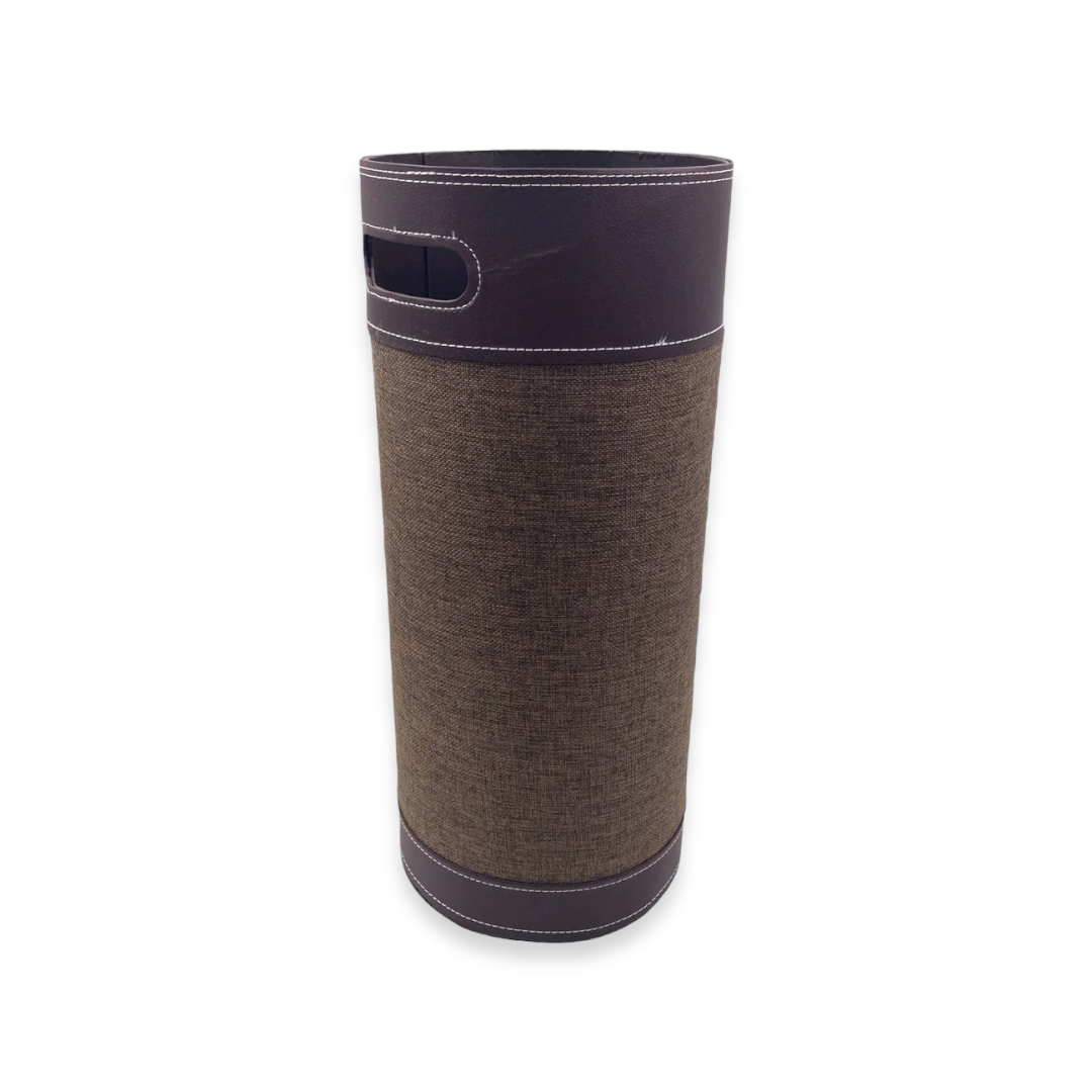 Leather with Fabric Umbrella Stand - Lunaz Shop