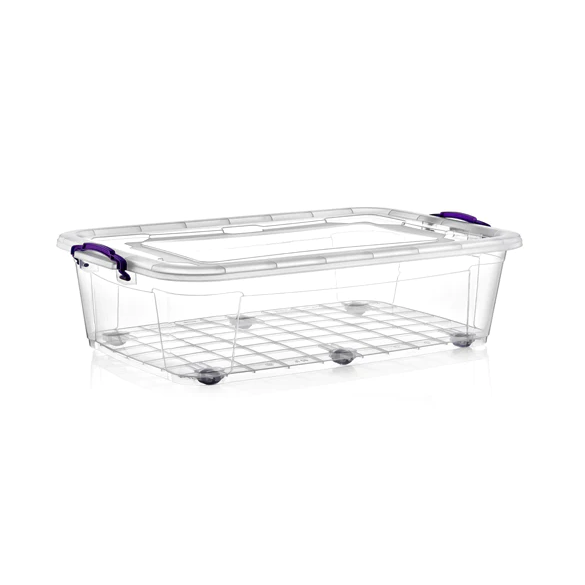 Wheelie Clear Storage Box 30 Lt - Lunaz Shop