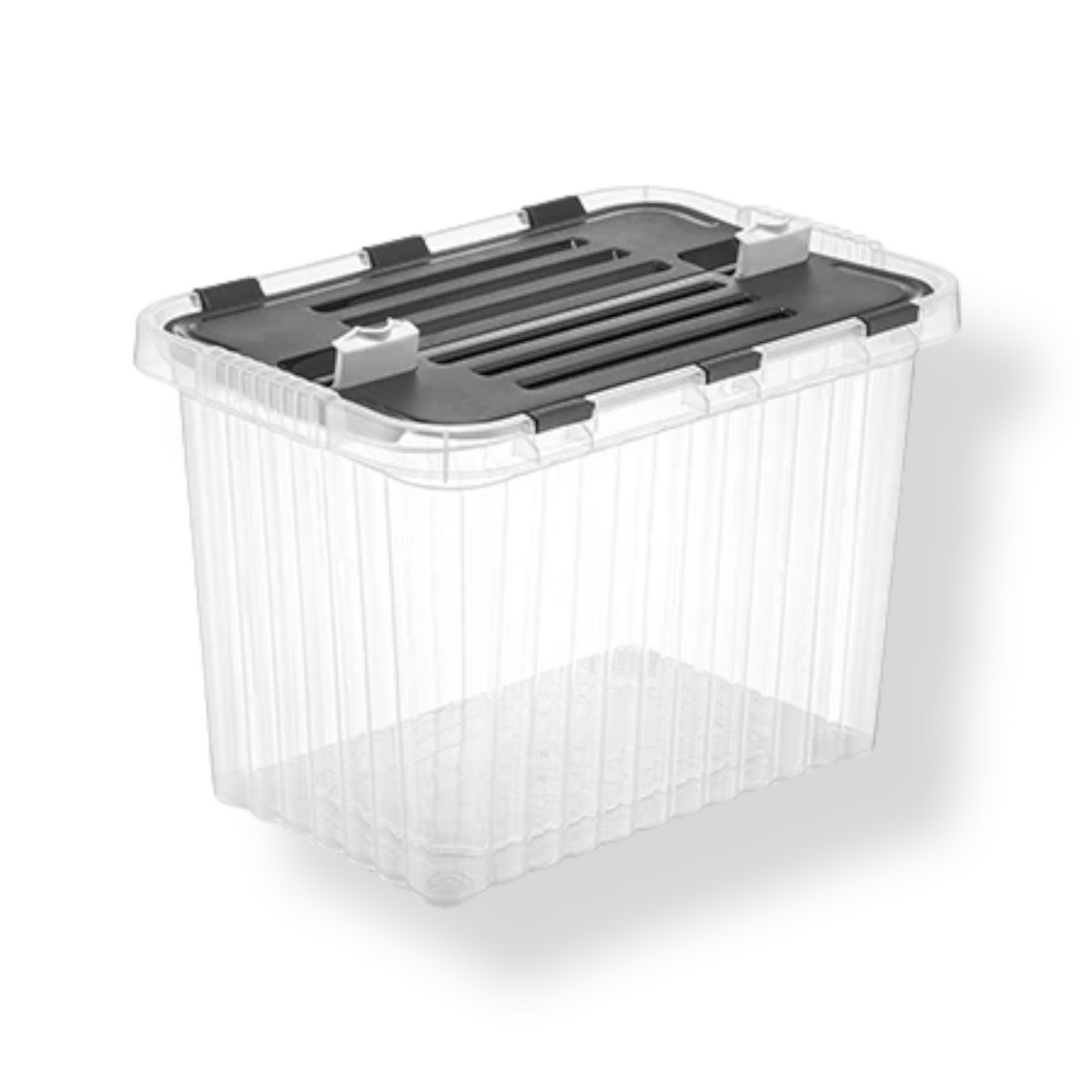 16 lt Split Lid Transparent Box - Lunaz Shop