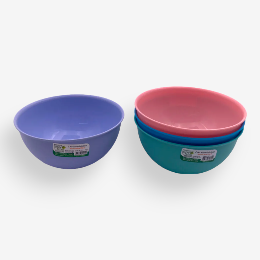 Colorful Round Bowl 1 Lt x 2 - Lunaz Shop