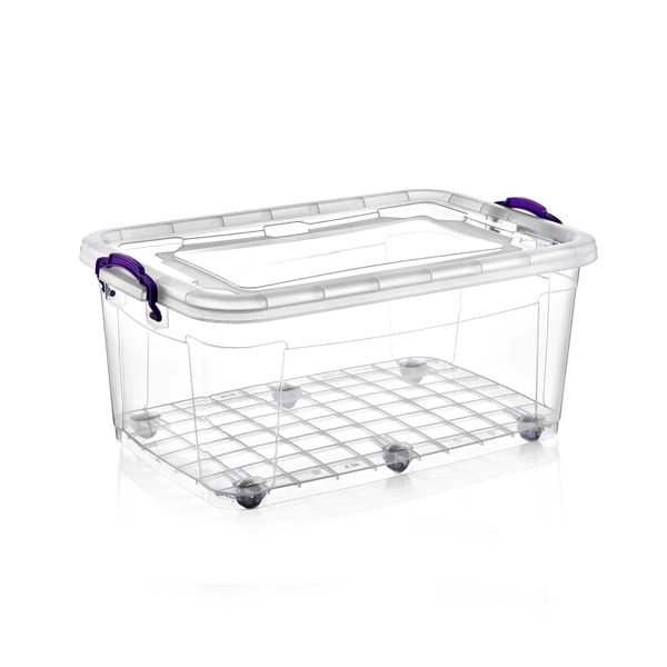Wheelie Clear Storage Box 50 Lt - Lunaz Shop