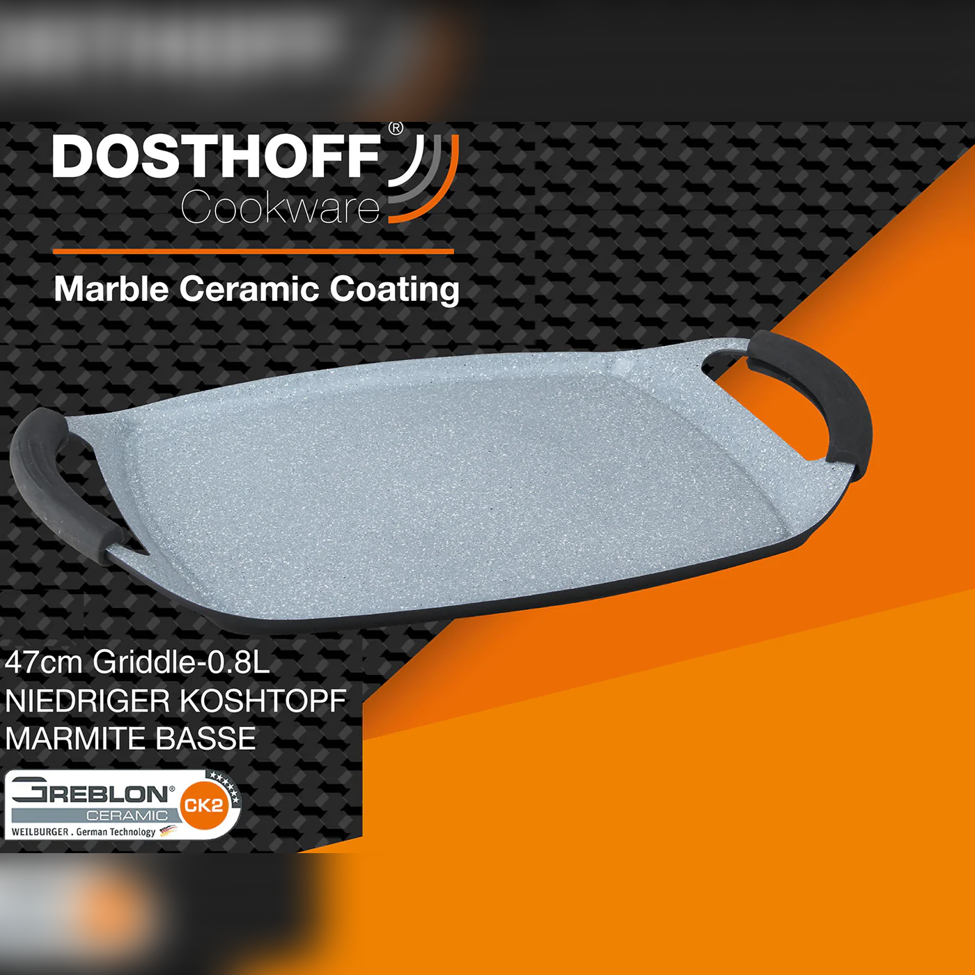 DOSTHOFF GRIDDLE BLACK 47 CM - Lunaz Shop