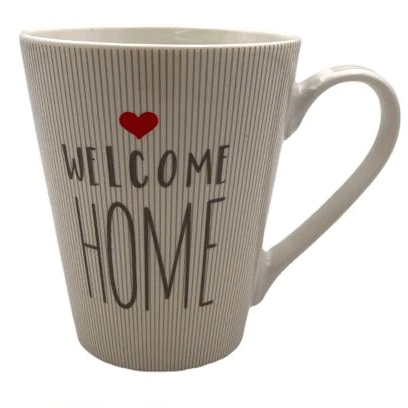 Long Porcelain Mug with Mini Heart Design - Lunaz Shop