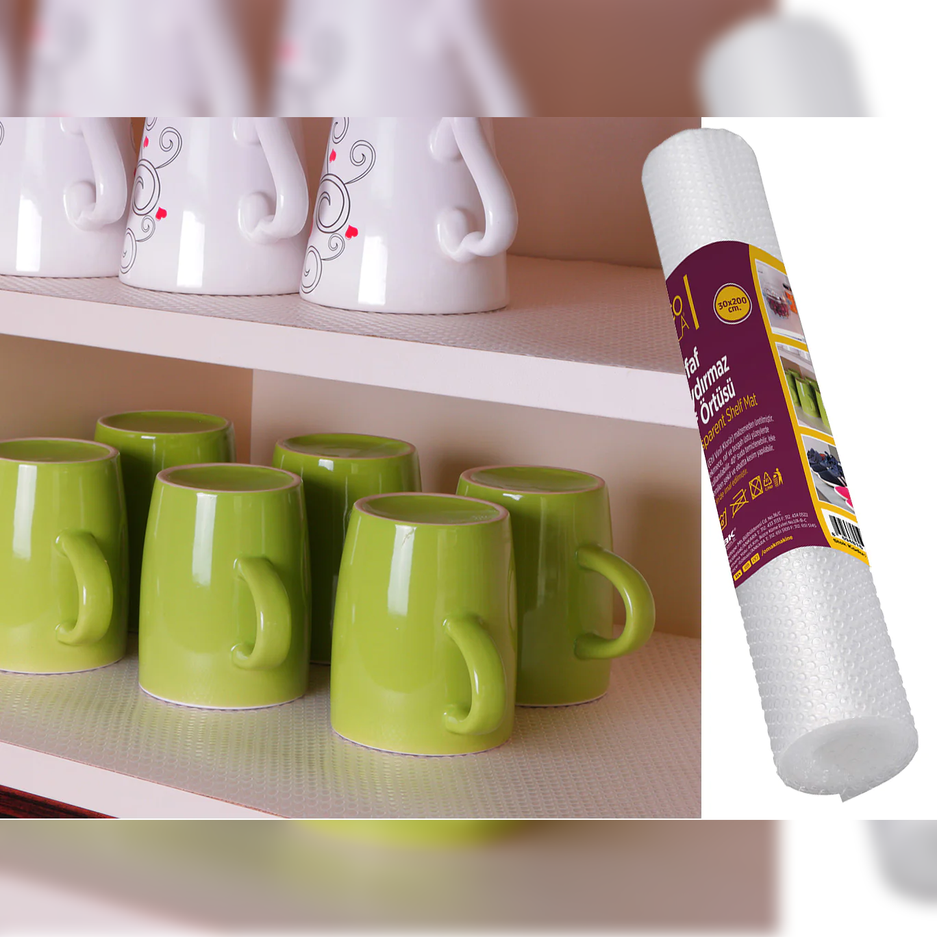 EVA Transparent Shelf Mat 200 x 30 cm - Lunaz Shop