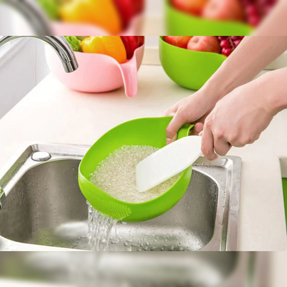 Plastic Fruit Bowl and Strainer Small Size - Lunaz Shop