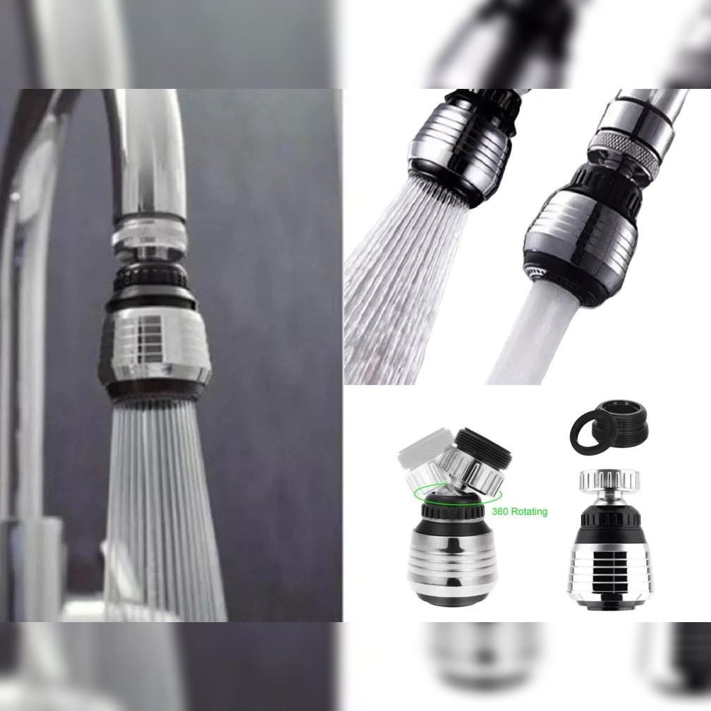 Kitchen Chrome Faucet Filter Foam and Shower - Lunaz Shop