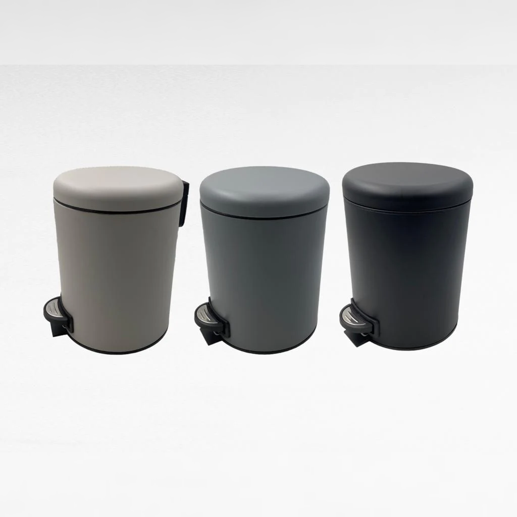 Stainless Steel Dustbin with pedal 5 Lt - Lunaz Shop