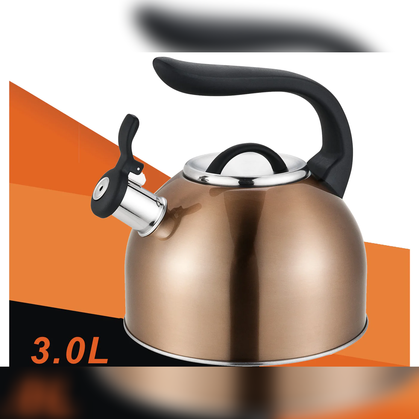 Dosthoff Copper Shine SS 18-10 Whistling Kettle 3.0 L - Lunaz Shop