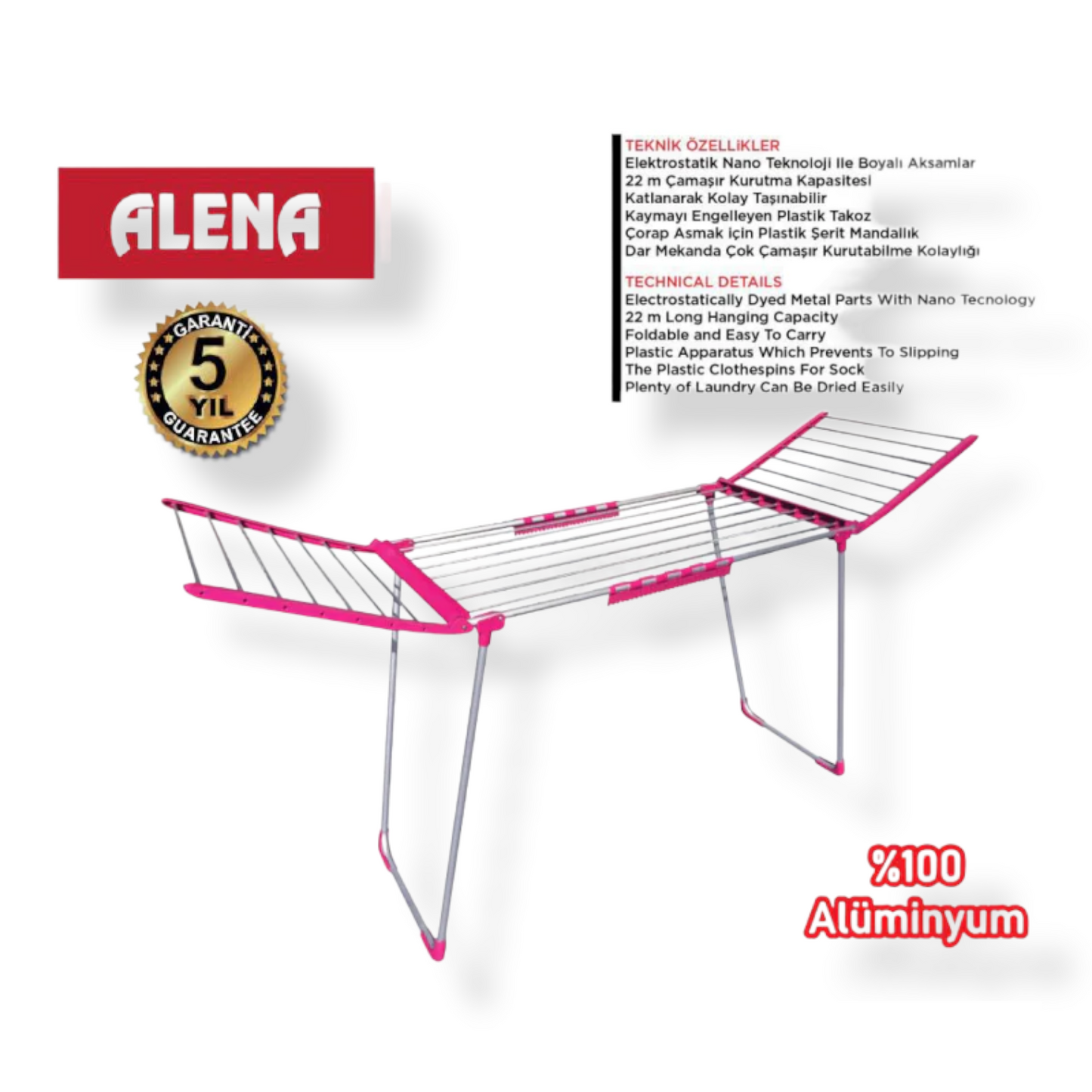ALENA Aluminum Clothes Dryer - Lunaz Shop