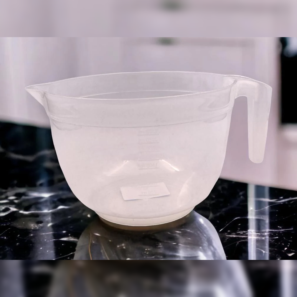 Transparent Mixing Bowl 3.4 Lt with Measuring Lines - Lunaz Shop