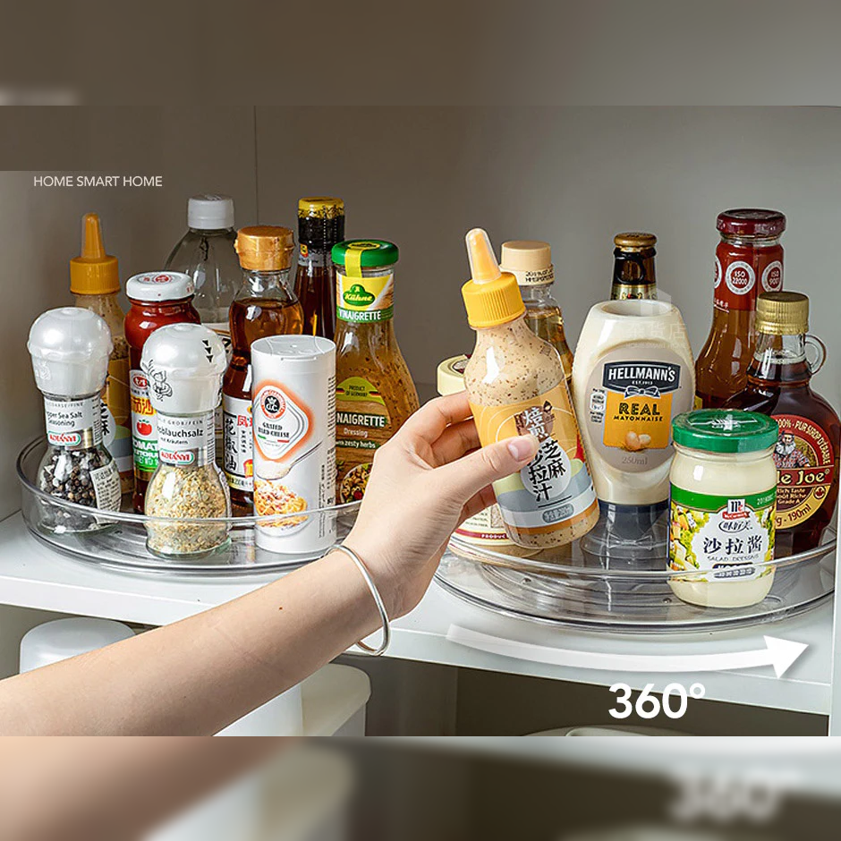 Transparent Rotating Rack 29 cm - Lunaz Shop