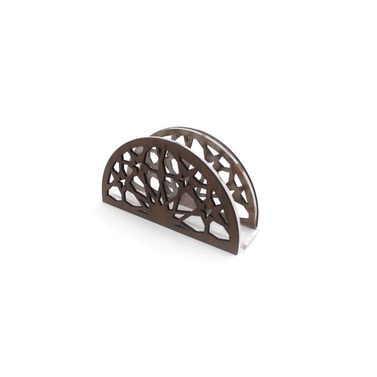 Acrylic Napkin Holder with Wooden Design - Lunaz Shop