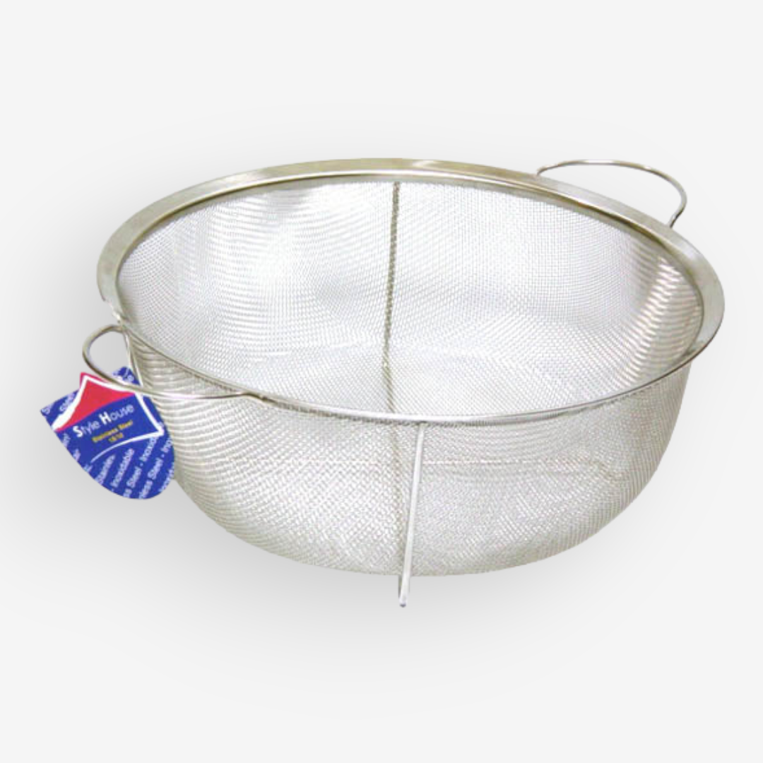 Stainless Steel Fine Mesh Colander 28.5 cm - Lunaz Shop