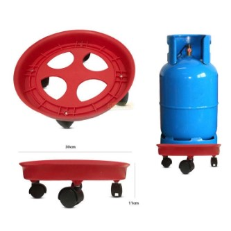 Plastic Plant and Gaz bottle Holder with Wheels - Lunaz Shop