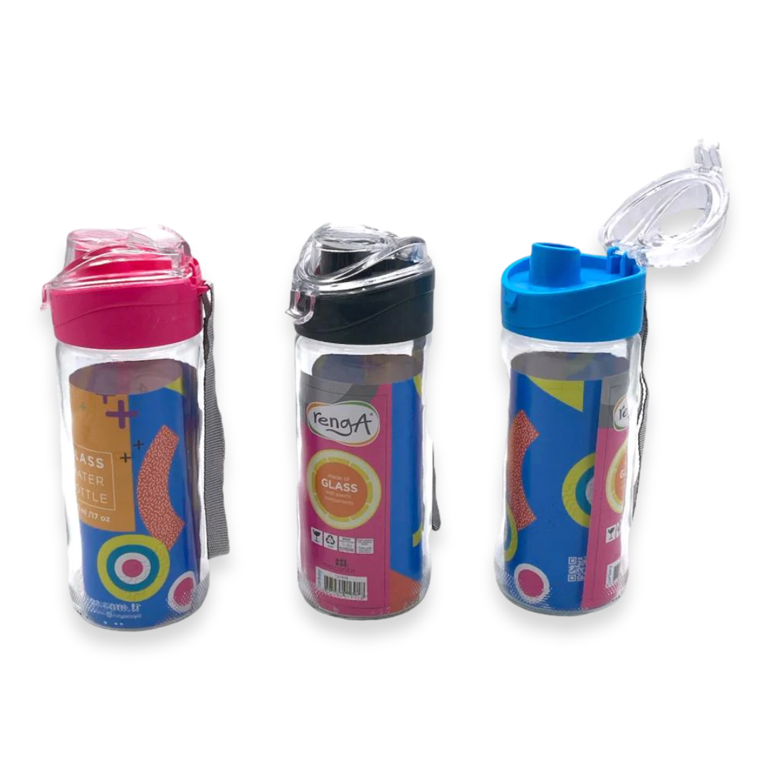 Luya Plain Glass Water Bottle - Lunaz Shop