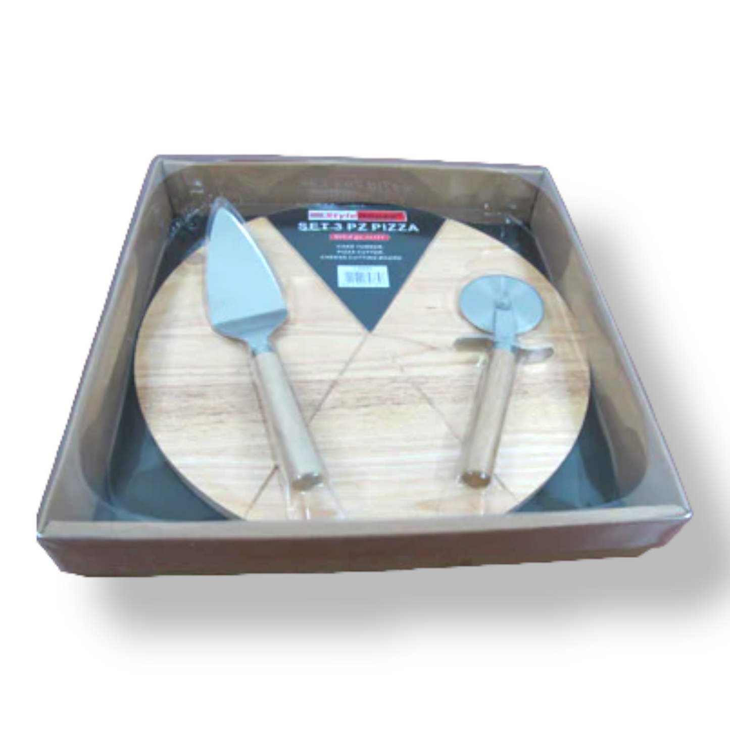 Wooden Pizza Serving Set - Lunaz Shop