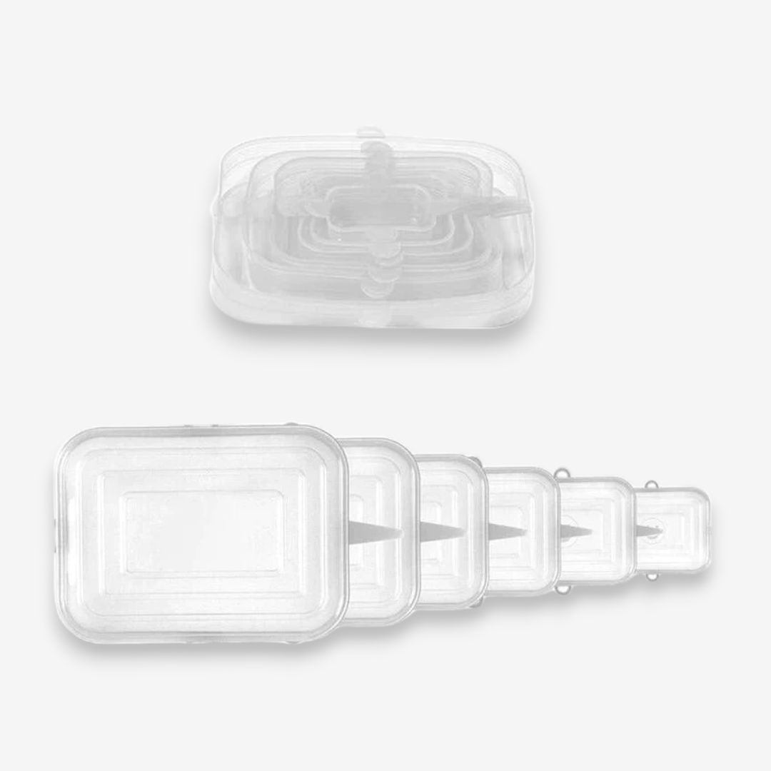 Reusable Rectangular Silicon Covers set of 6 - Lunaz Shop