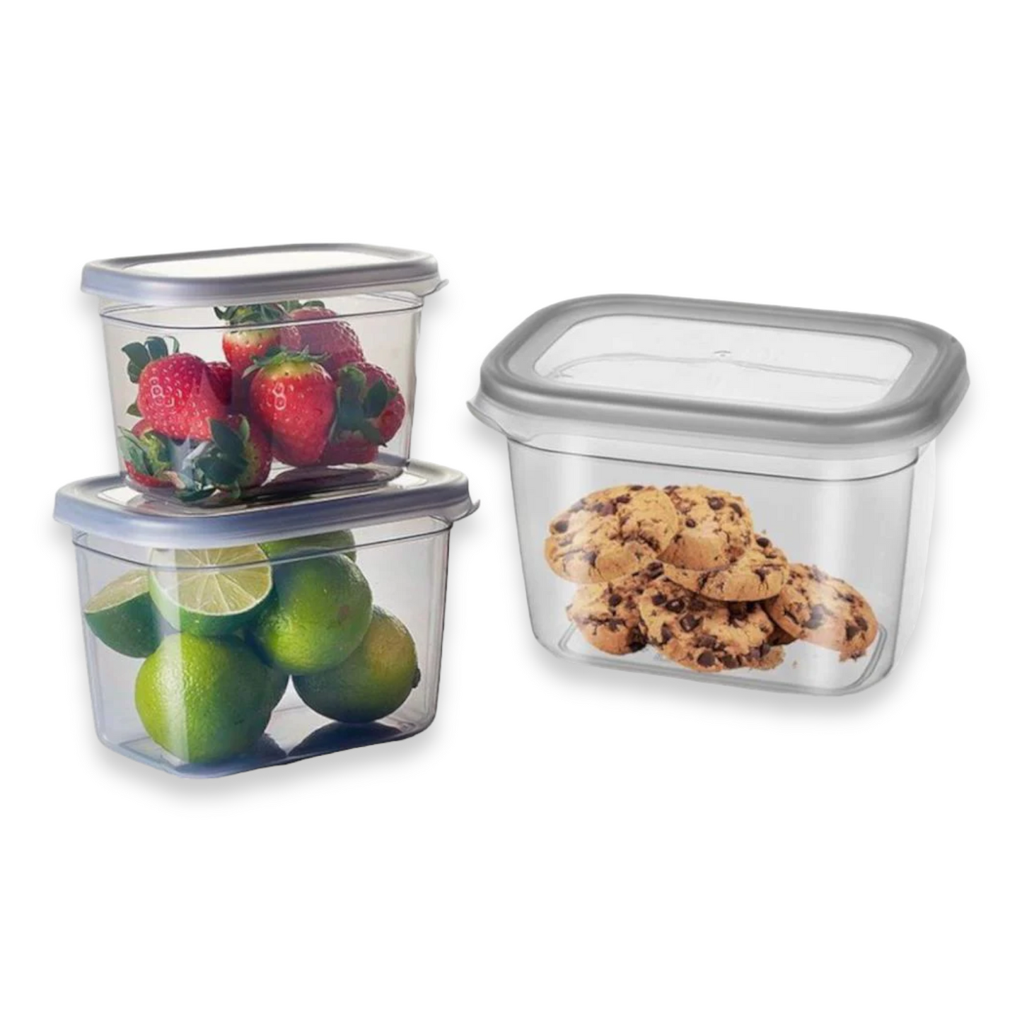 Set of 3 Storage Boxes 2.3L+1.3L+0.8L - Lunaz Shop