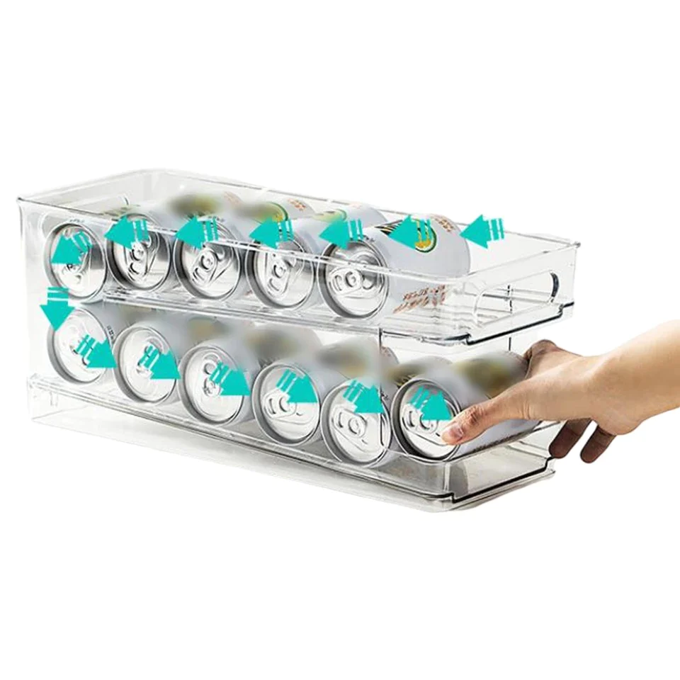 2 Tiers Soda Cans Storage Box - Lunaz Shop