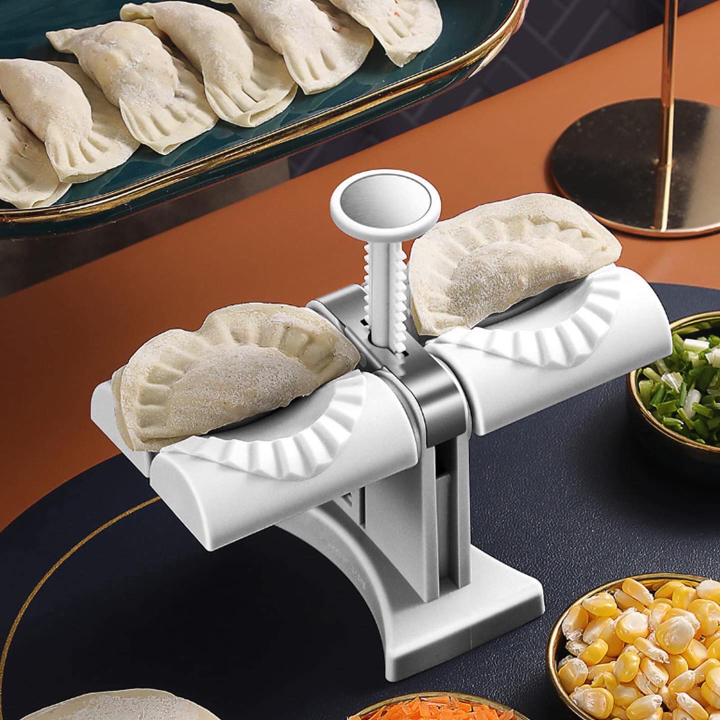 Double Head Automatic Dumpling and Sambusik Maker - Lunaz Shop