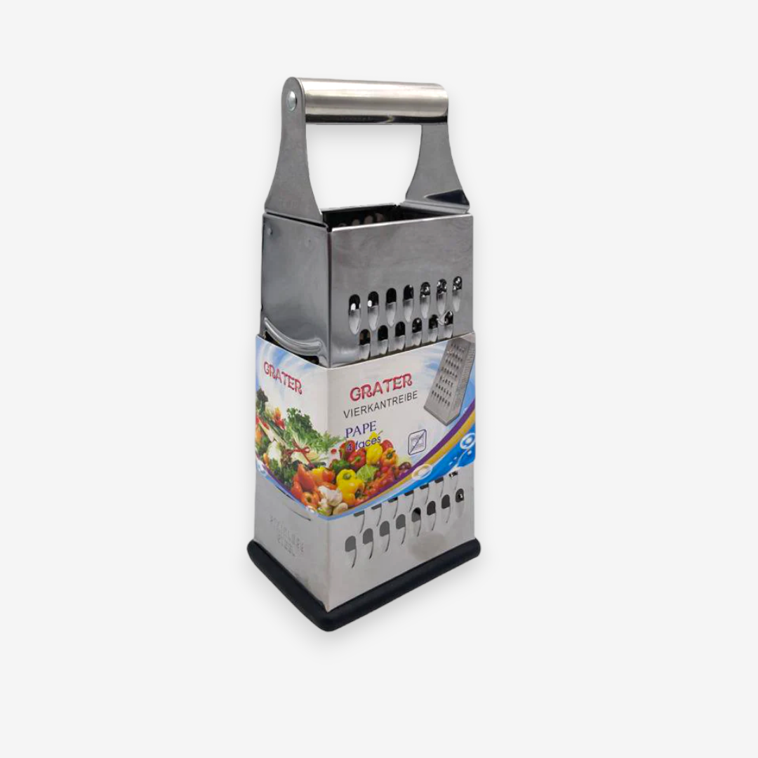 Stainless Steel 4 sided Grater with stainless handle - Lunaz Shop