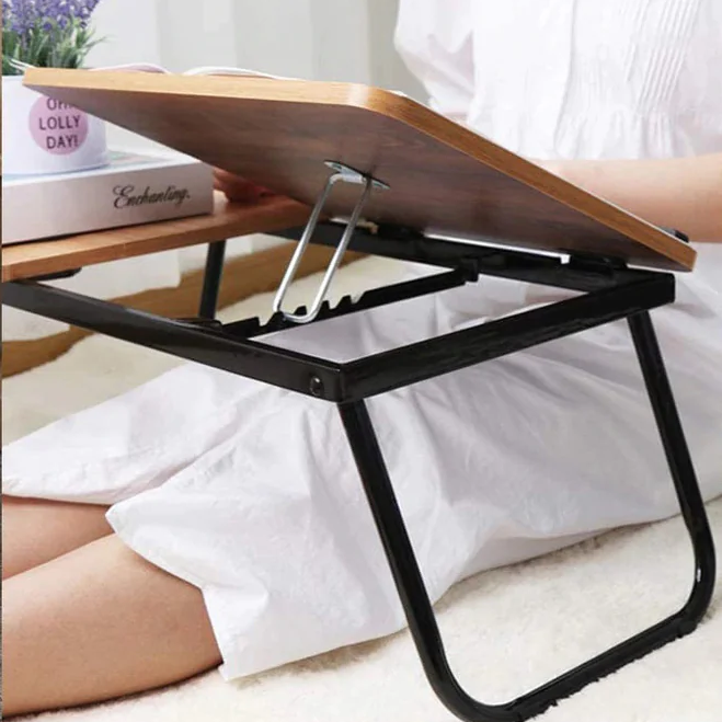 Folding Computer Desk with Adjustable Height - Lunaz Shop
