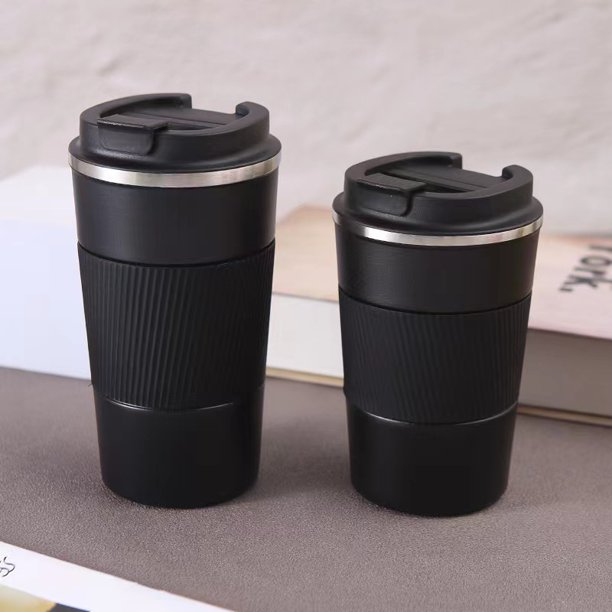 Black or White Stainless Steel Travel Mug - Lunaz Shop