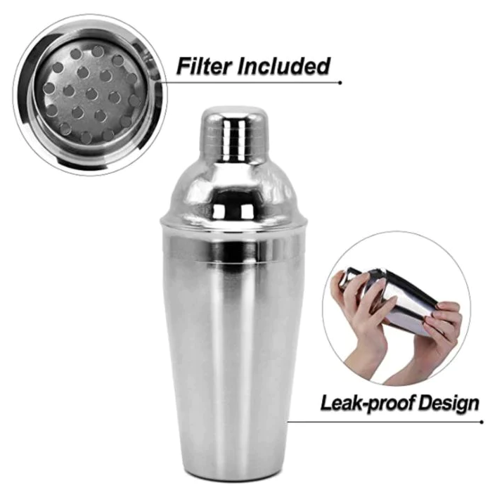 Stainless steel cocktail shaker - Lunaz Shop