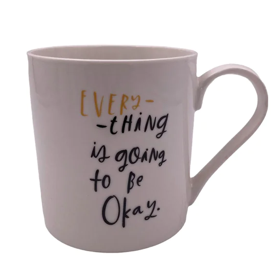 Large Porcelain Mug with cool writings - Lunaz Shop