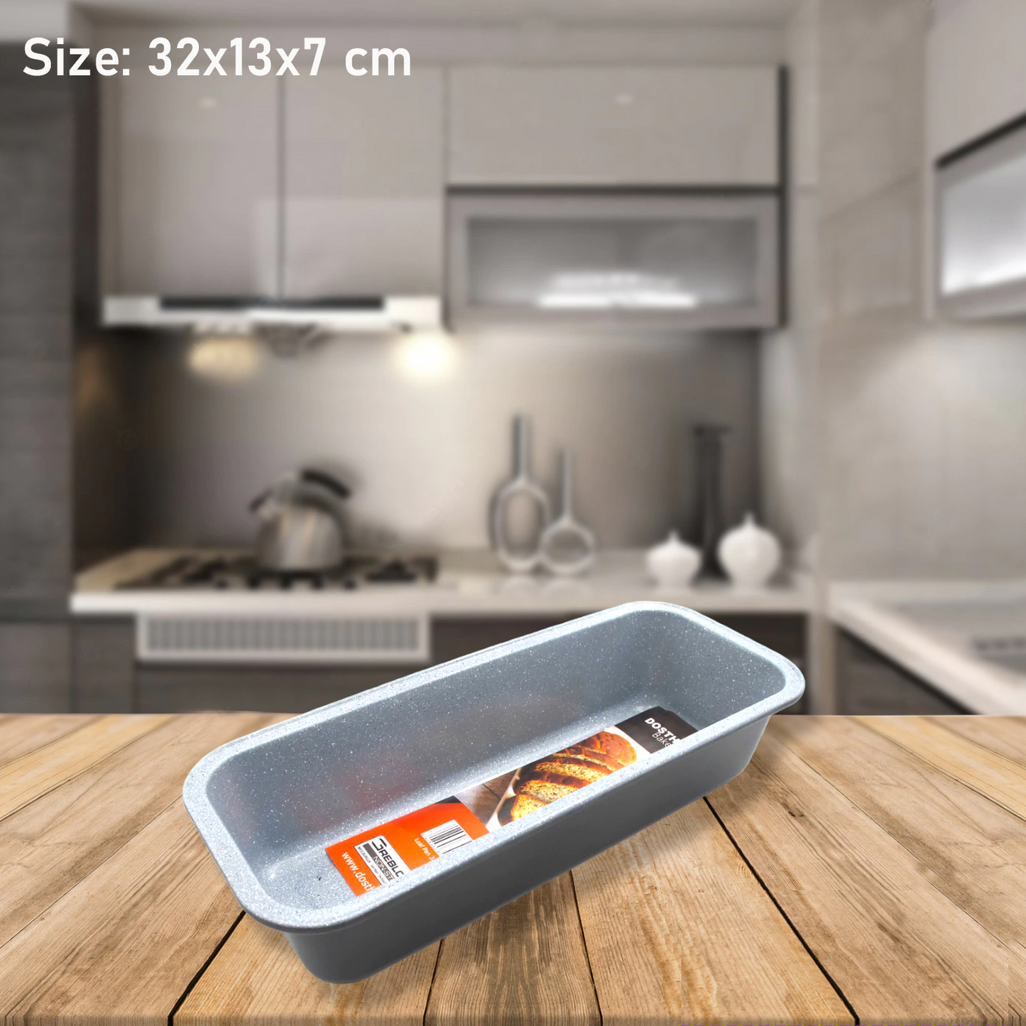 DOSTHOFF LOAF PAN 32X13X7 CM - MARBLE CERAMIC B2 COATING - Lunaz Shop