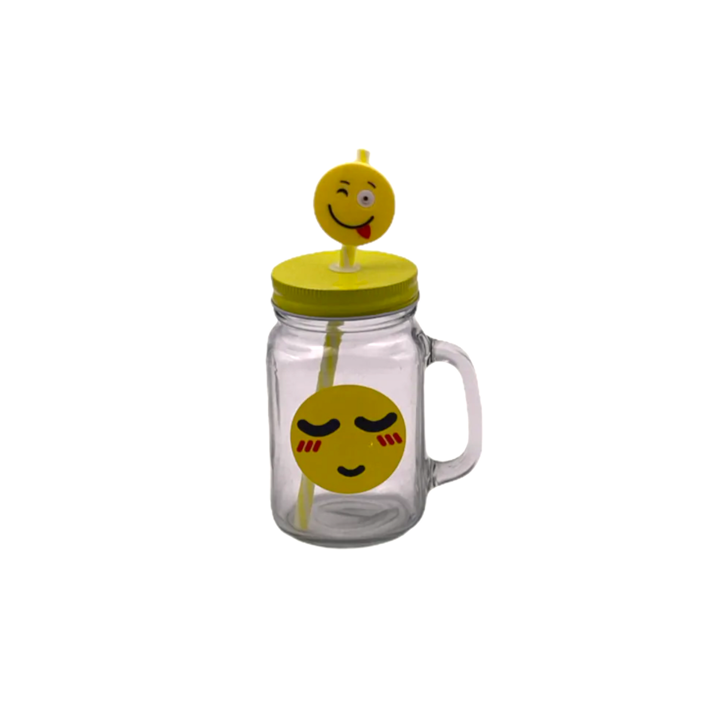 Emoji Mug with Straw - Lunaz Shop