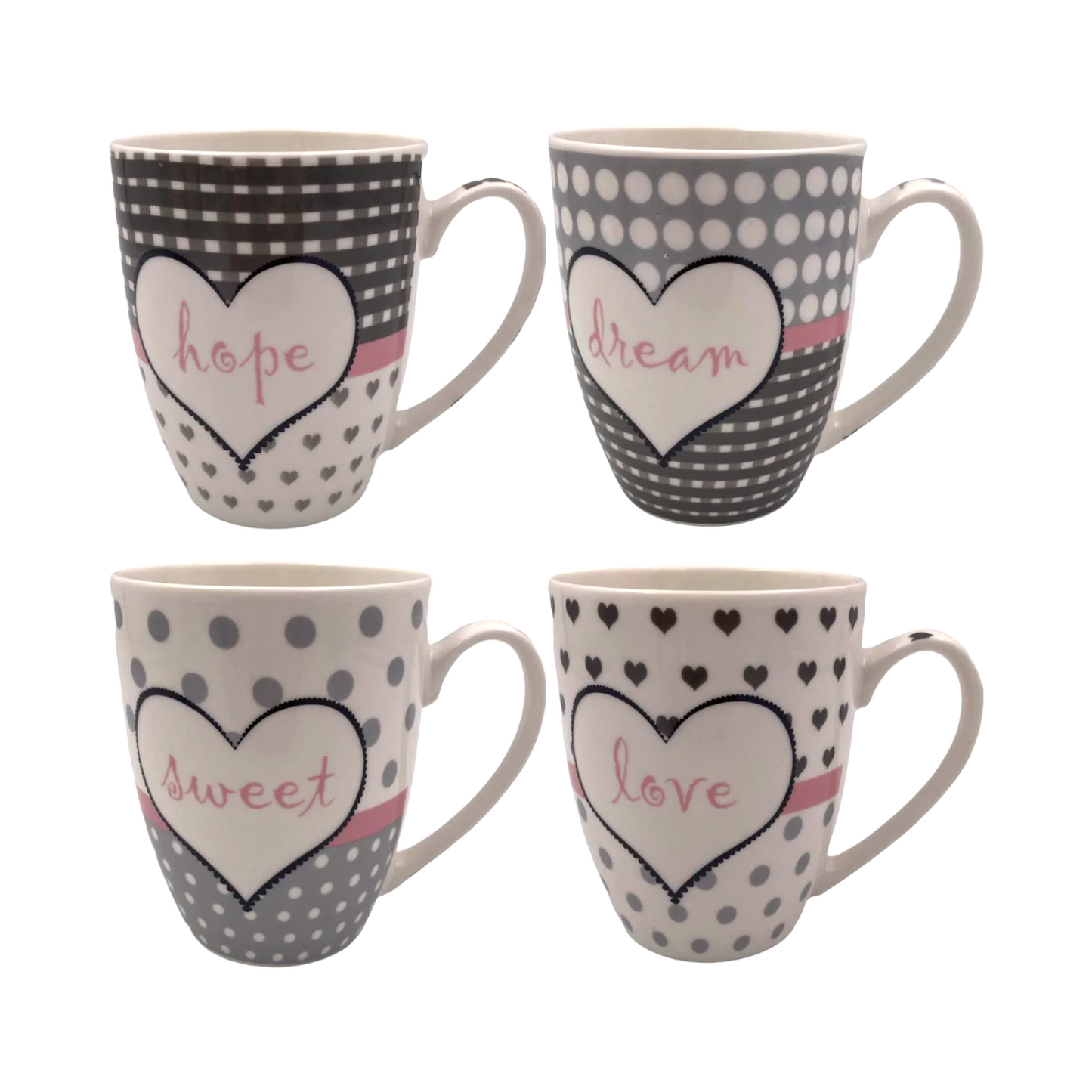 Pink and Gray Porcelain Mug - Lunaz Shop