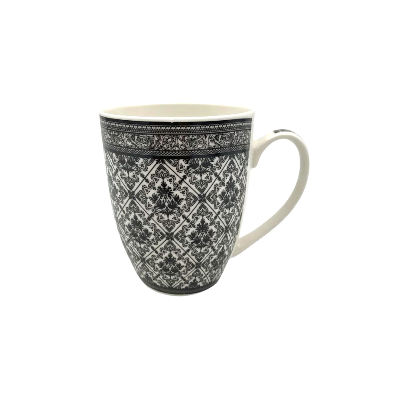Black Doodles Porcelain Mug - Lunaz Shop