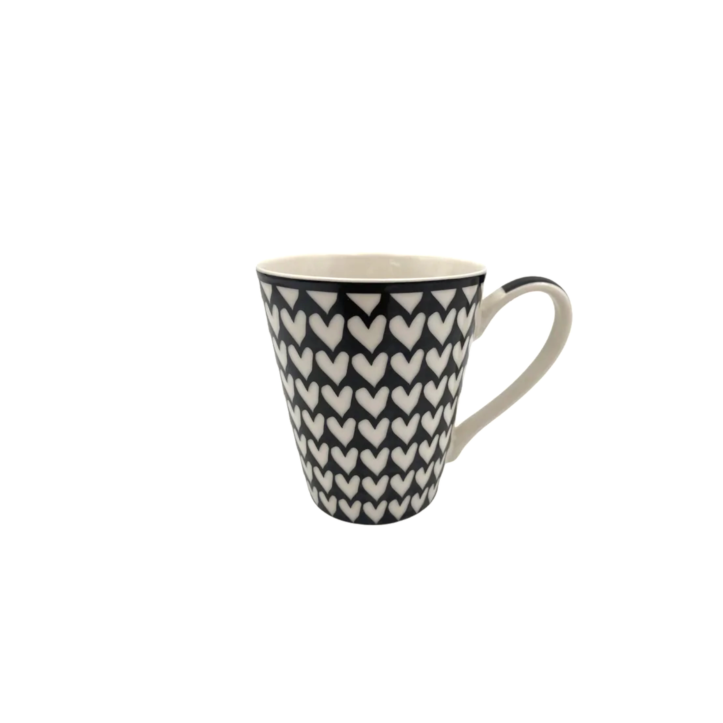 Porcelain Mug Black Patterns - Lunaz Shop