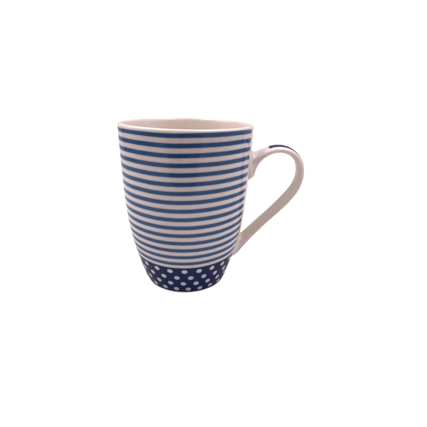 Porcelain Mug with Bleu and Gray Designs - Lunaz Shop