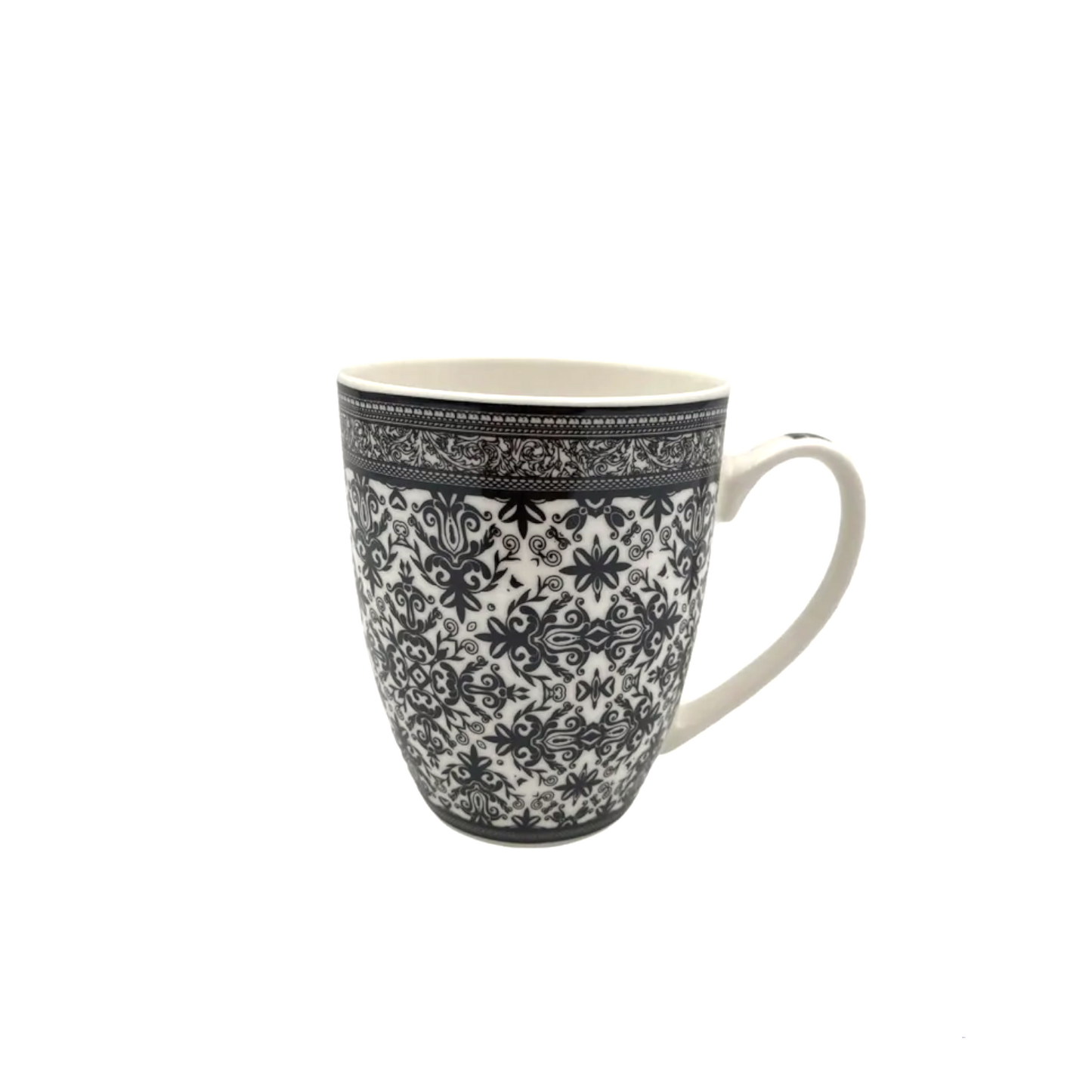 Black Doodles Porcelain Mug - Lunaz Shop