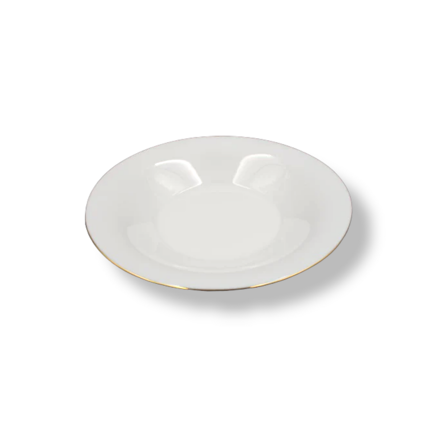 Fine Opal Soup Plate 8.5" Gold - Lunaz Shop